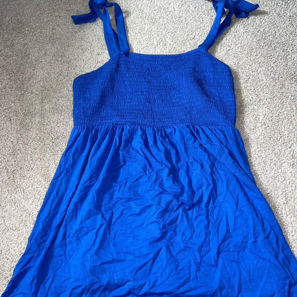 Vibrant Blue Sleeveless Dress